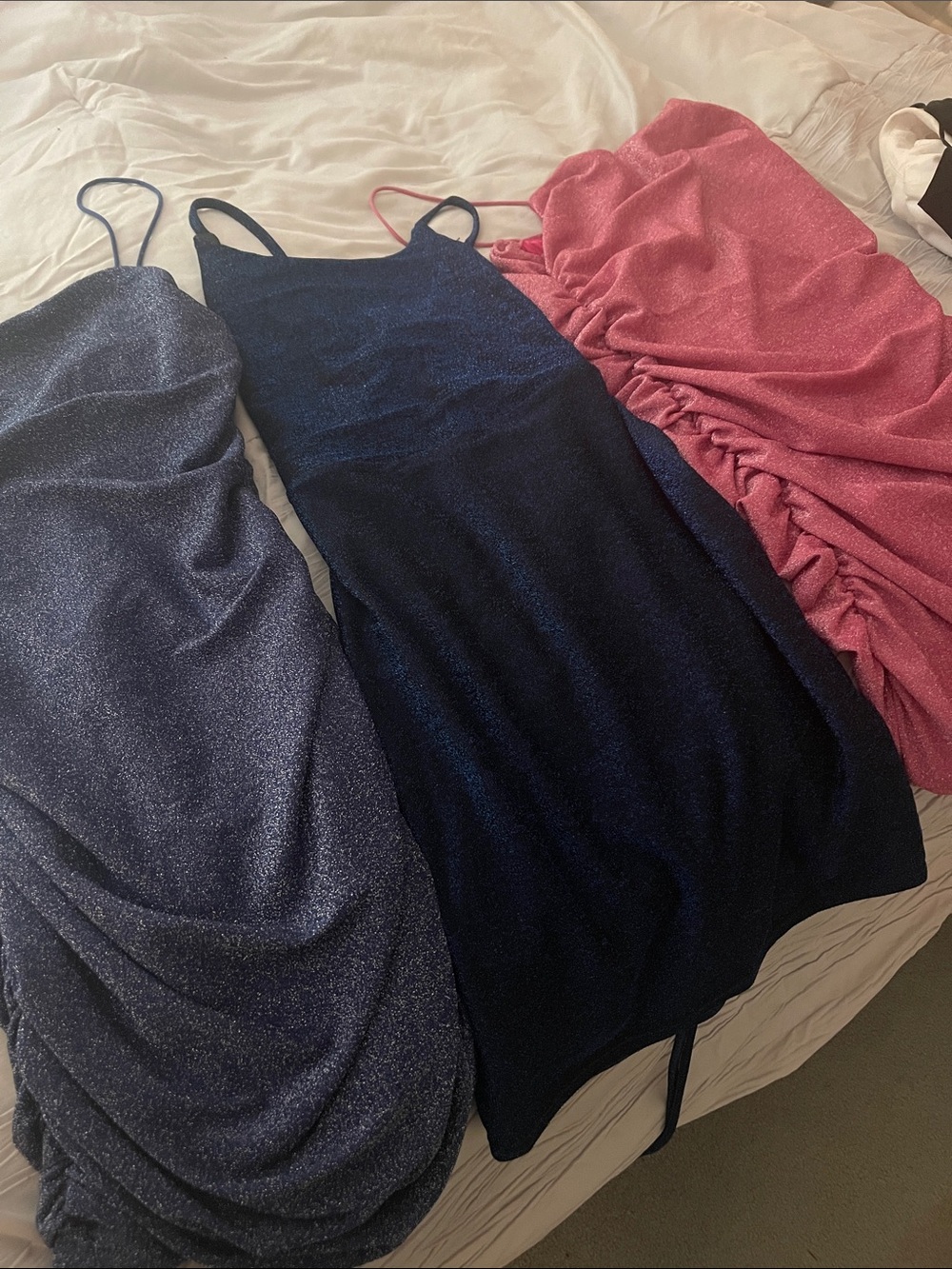 Sparkle Slip Dress - Navy
